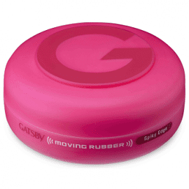 Gatsby Moving Rubber Hair Wax 80g - Spiky Edge (Pink) 